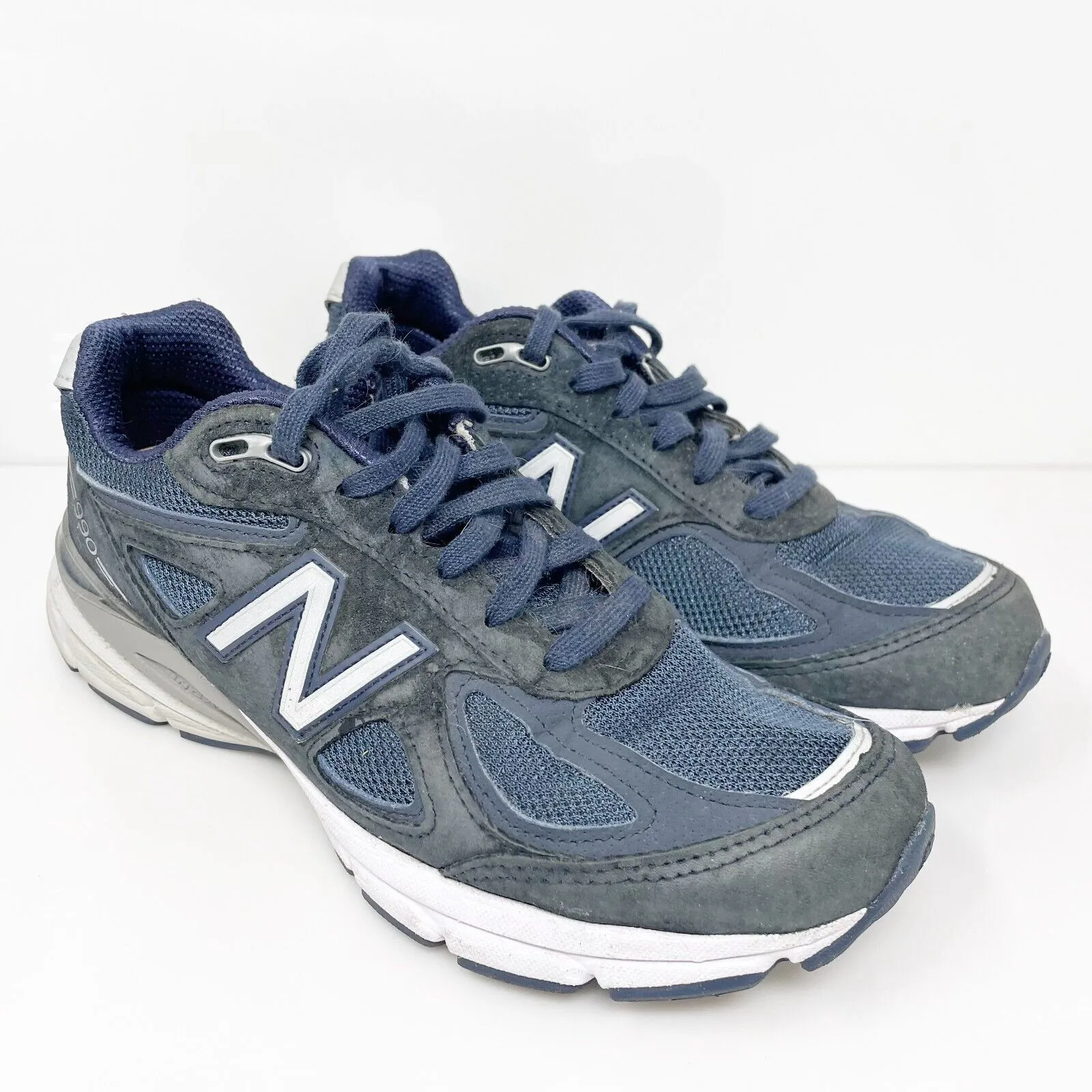 New Balance Mens 990 V4 U990NV4 Blue Running Shoes Sneakers Size 7 D