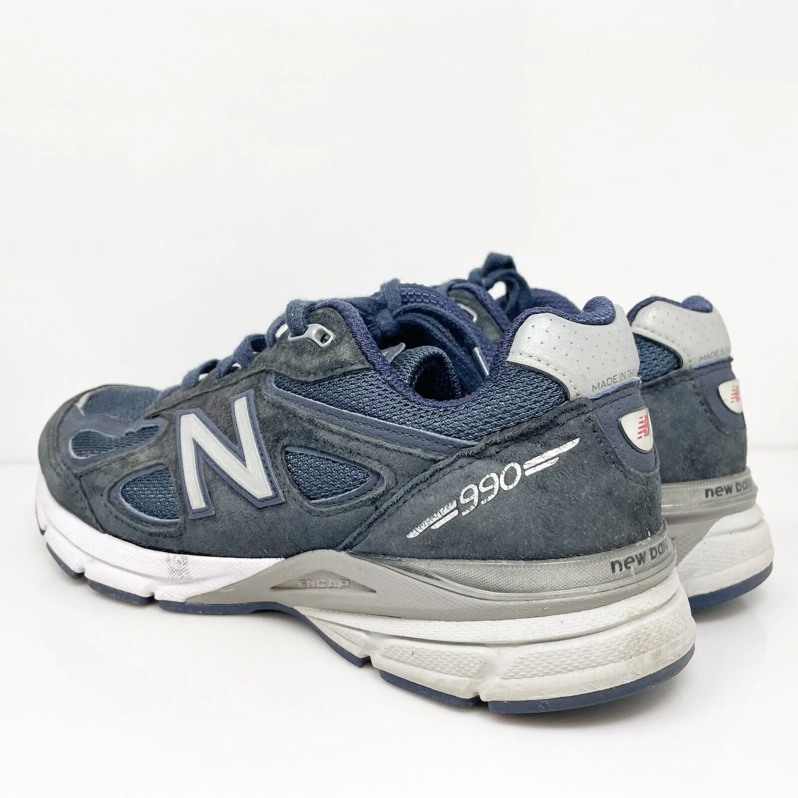 New Balance Mens 990 V4 U990NV4 Blue Running Shoes Sneakers Size 7 D