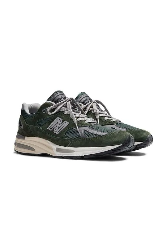 New Balance sneakers 991v2 Kombu green color U991GR2