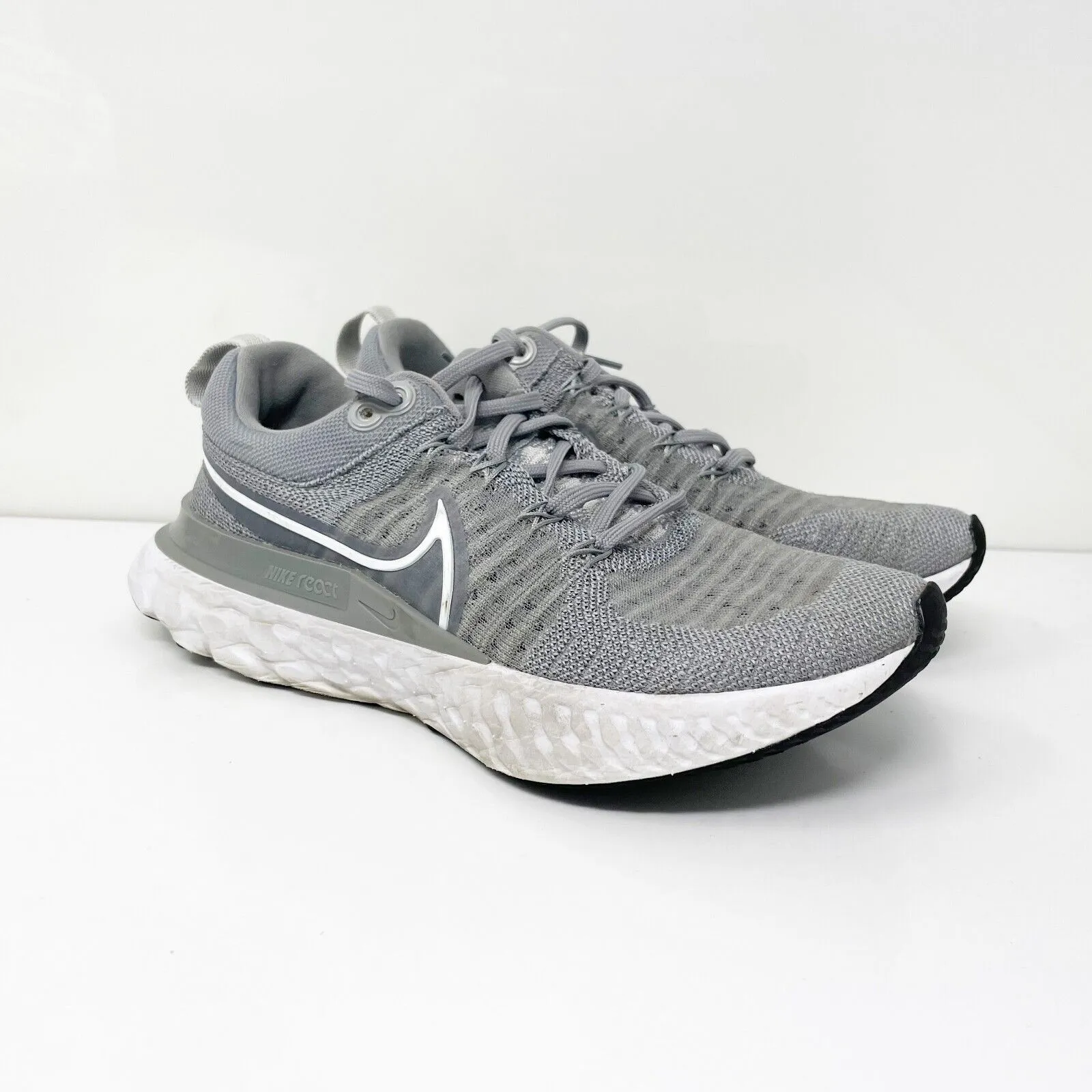 Nike Womens React Infinity Run FK 2 CT2423 Gray Running Shoes Sneakers Size 7