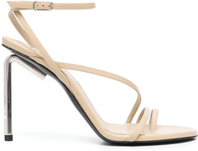 Off-White open-toe strap-detail sandals Neutrals