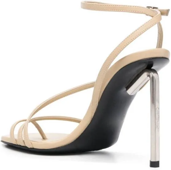 Off-White open-toe strap-detail sandals Neutrals