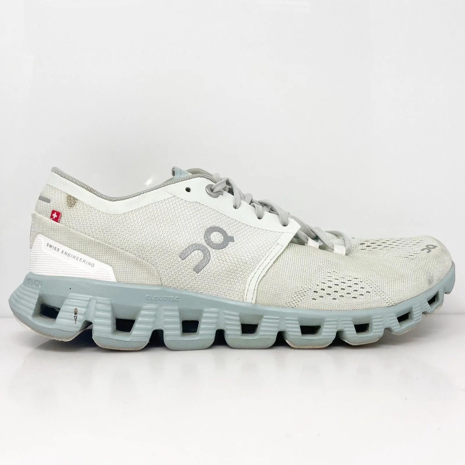 On Womens Cloud X White Running Shoes Sneakers Size 10