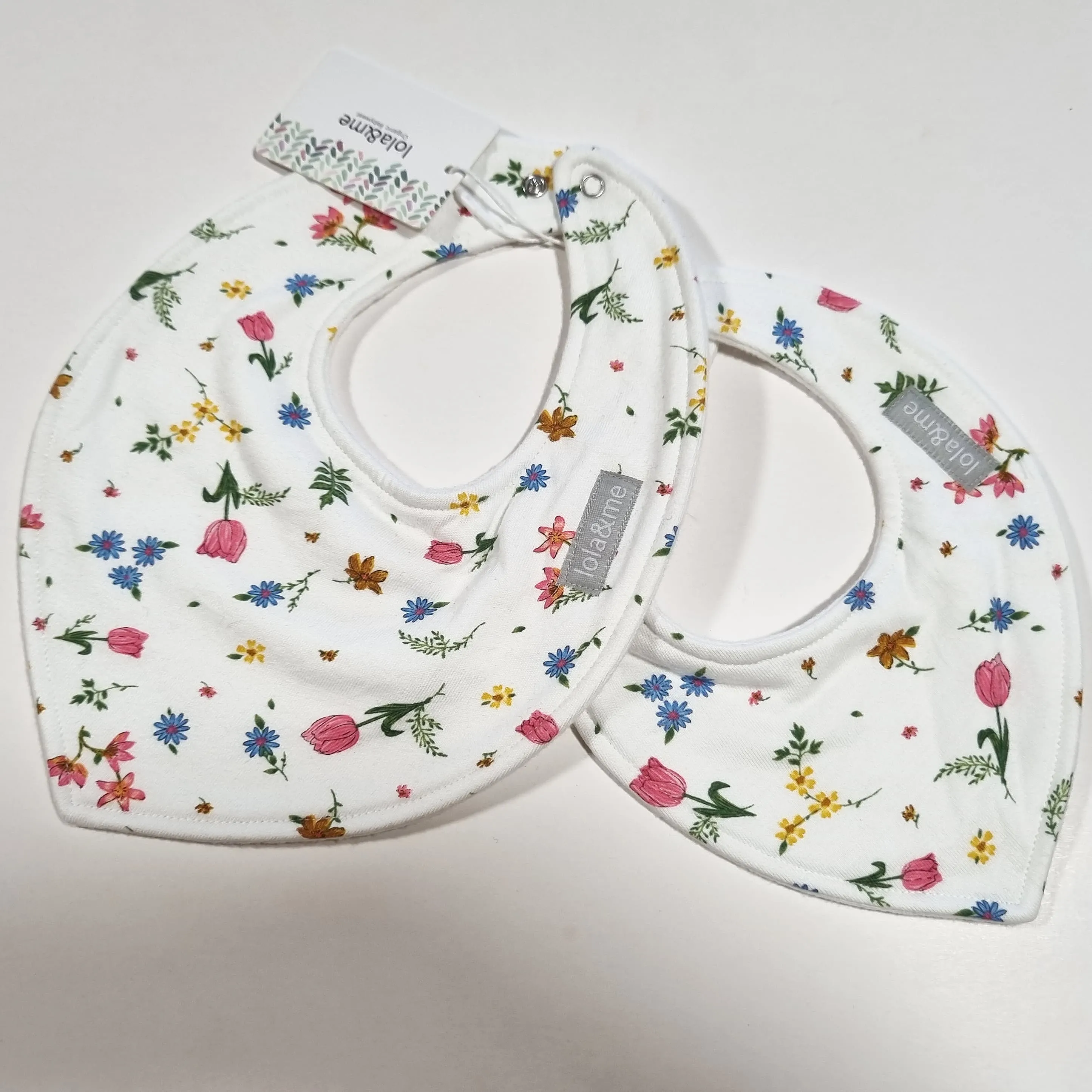 Organic Dribble Bib - Spring Floral