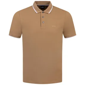 Parlay 190 Cotton Jersey Regular Fit Polo Medium Beige - W23