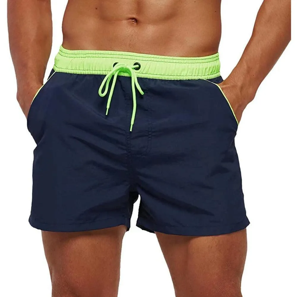 Patchwork Beach Shorts For Men