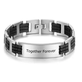 Personalized Engraved Bracelet for Men