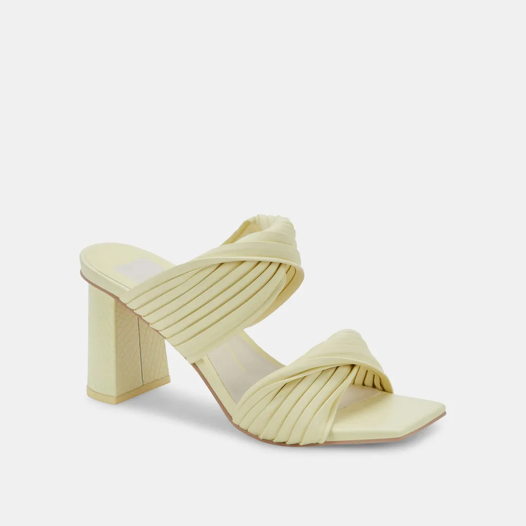 PILTON Heels Lemon Cream Stella | Women's Lemon Cream Heels– Dolce Vita 6890484301890