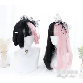 Pink&Black Lolita Cosplay Wig MK14909