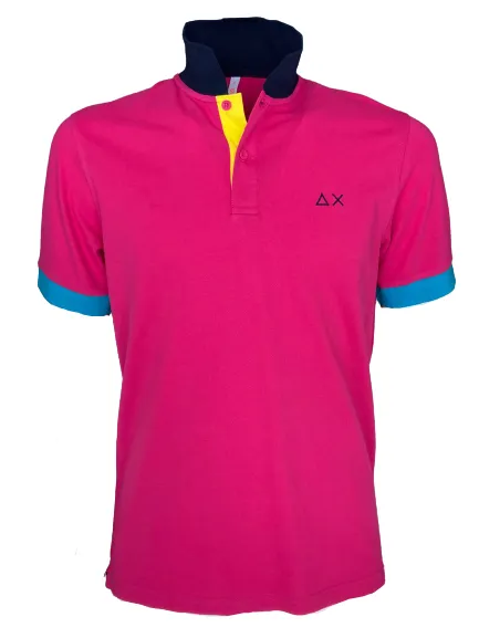 POLO UOMO FUCSIA 3 COLORS