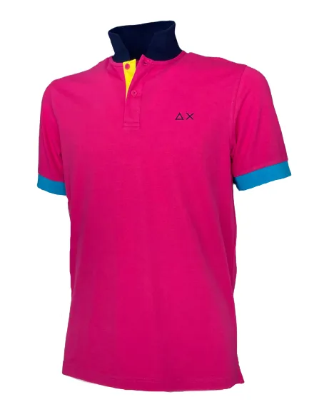 POLO UOMO FUCSIA 3 COLORS