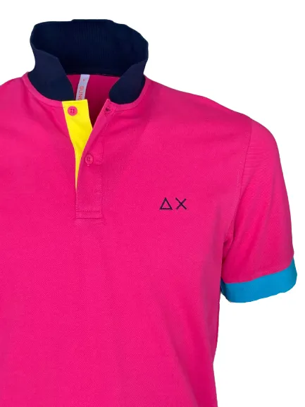 POLO UOMO FUCSIA 3 COLORS