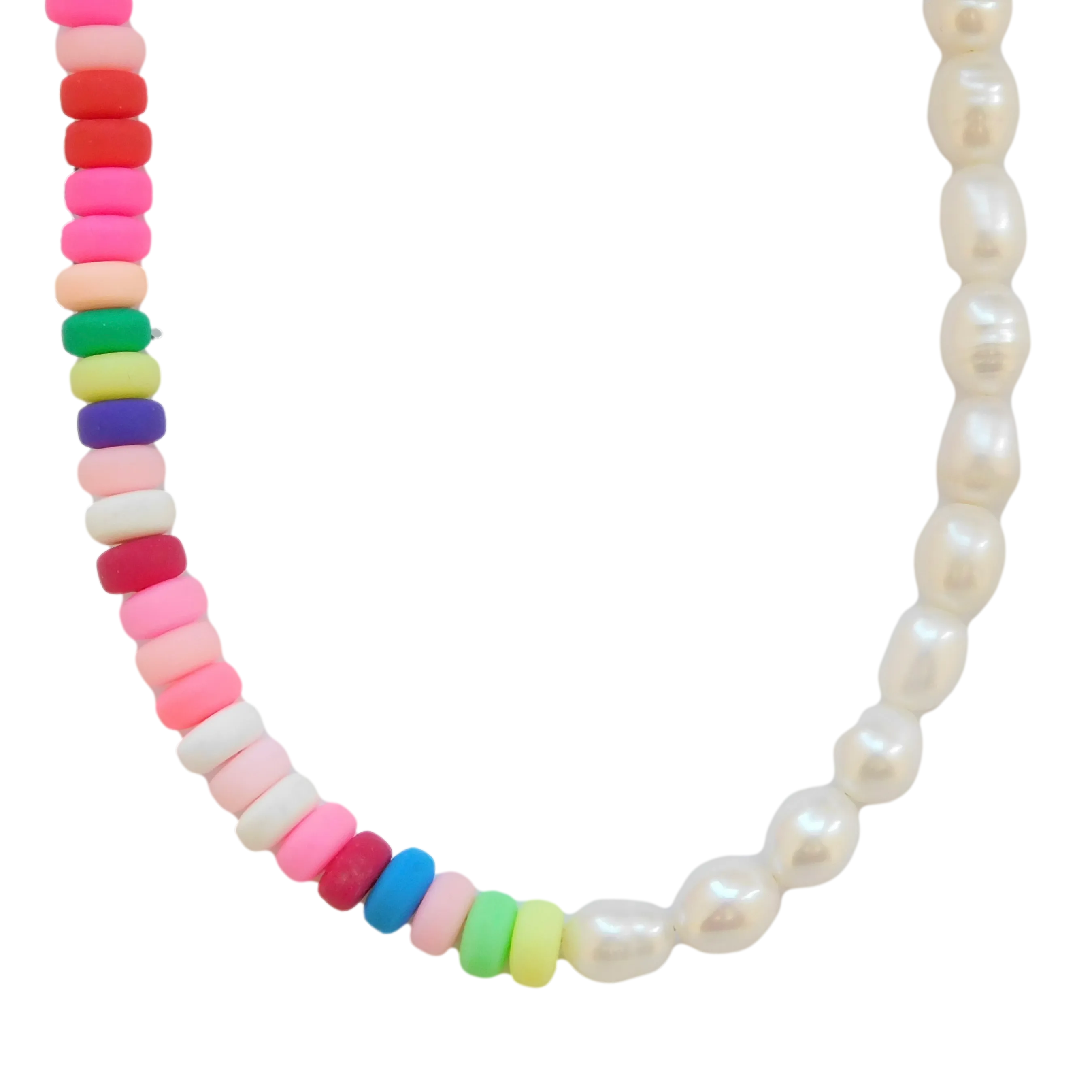 Rainbow Disc Necklace