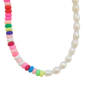 Rainbow Disc Necklace