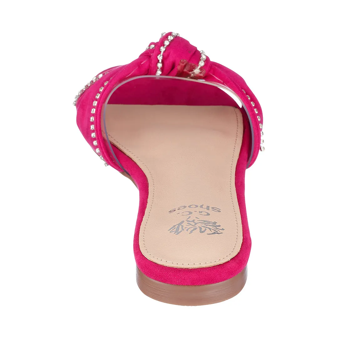 Rihanna Fuschia Flat Sandals