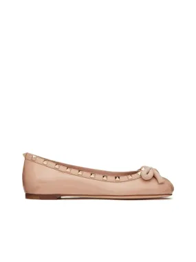 Rockstud Embellished Patent Flats