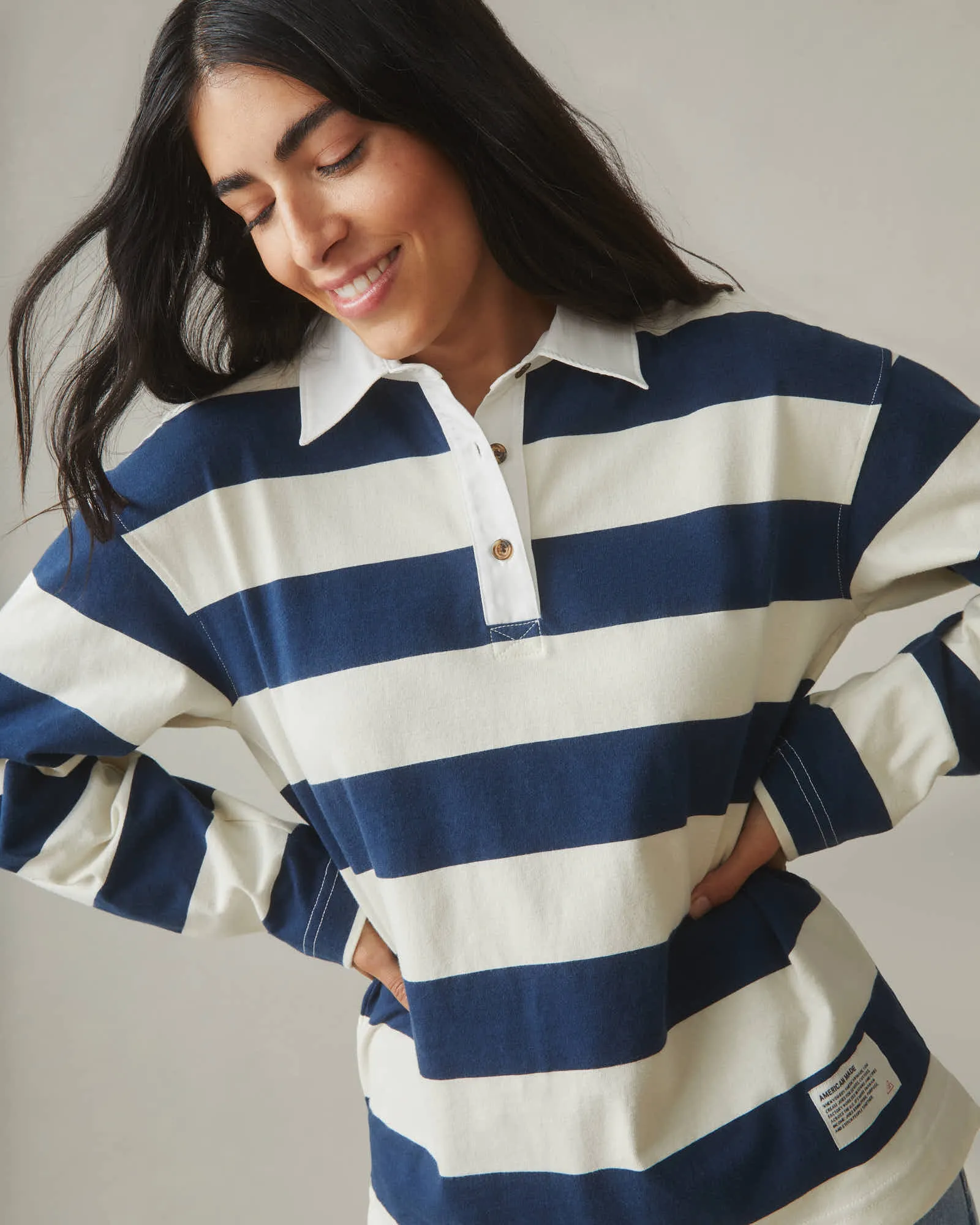 Rugby Shirt - Blue Stripe