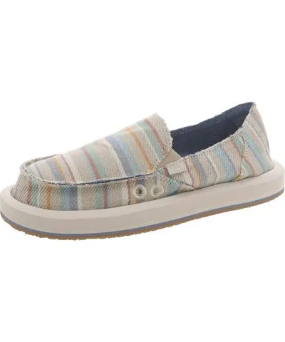 Sanuk Donna St Blanket Womens Striped Slip On Loafers