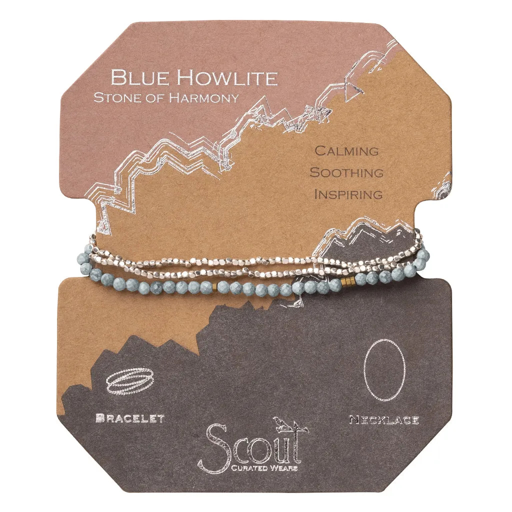 Scout Curated Wears Delicate Stone Wrap - Blue Howlite