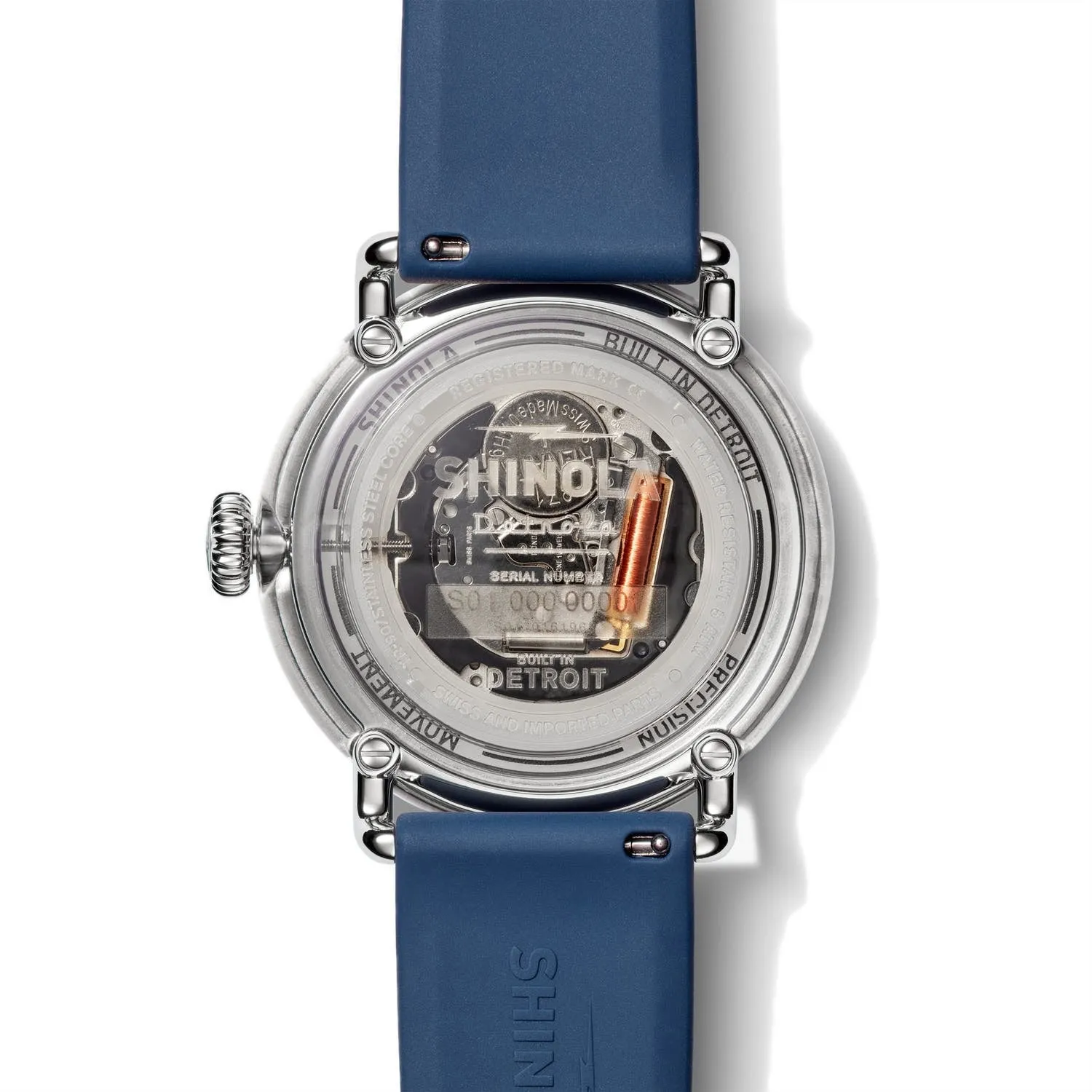 Shinola 43MM Detrola Daily Wear All Blue Quartz Watch S0120161963