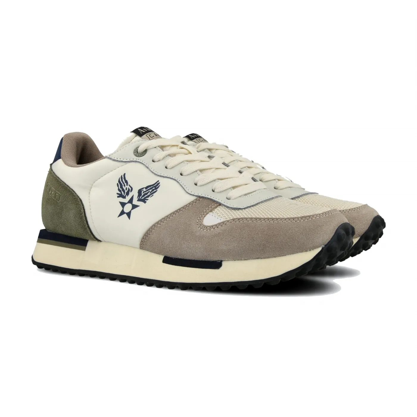 SNEAKERS AVIREX UOMO ISAAC BEIGE /GREEN AV31M40602 04