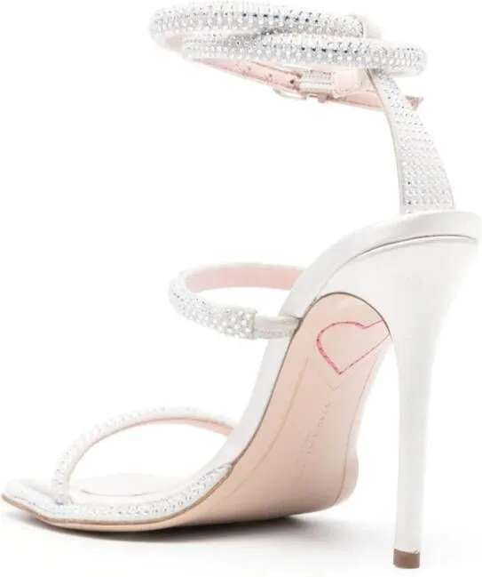 Sophia Webster Callista 110mm rhinestone-embellished sandals White