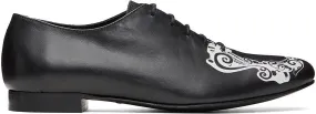 Stefan Cooke Black Printed Doytt Oxfords