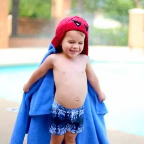 superhero hooded towel