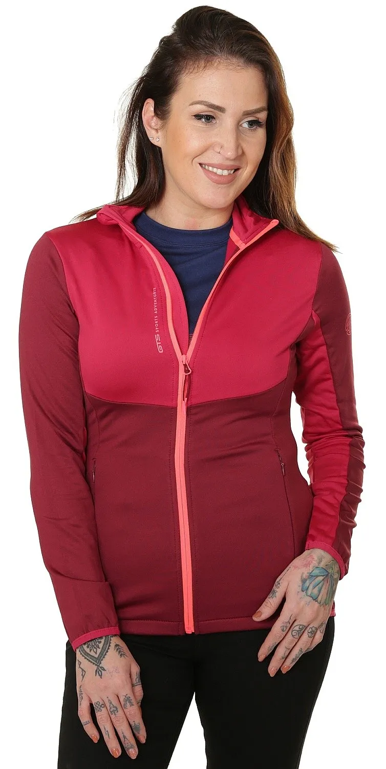 sweatshirt GTS 300312L Zip - Plum - women´s