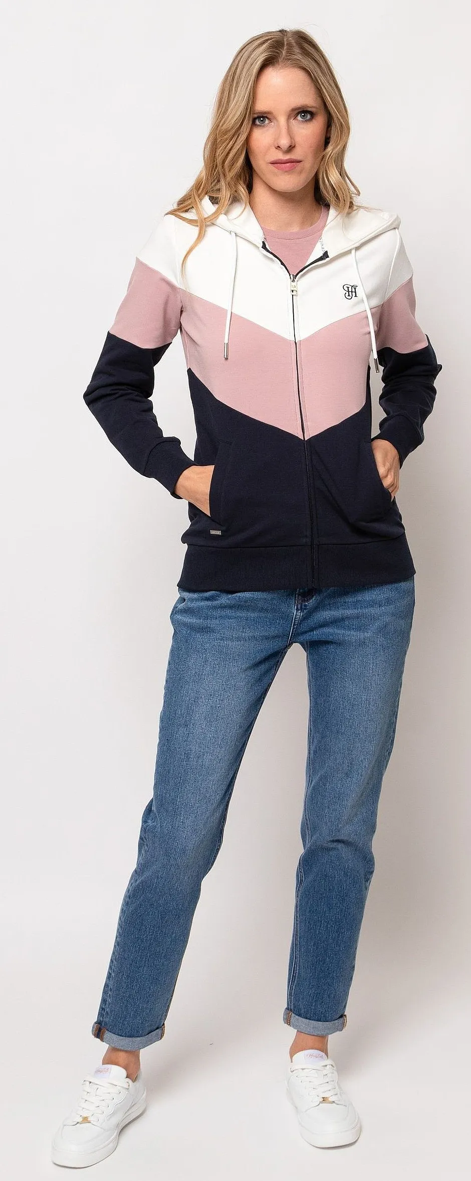 sweatshirt Heavy Tools Serra Zip - Pale - women´s