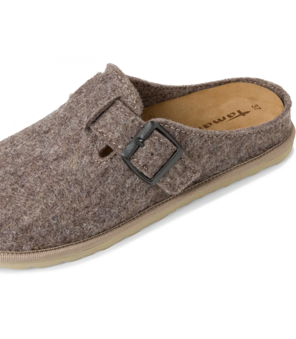 Tamaris Fabric Slippers Taupe 27505