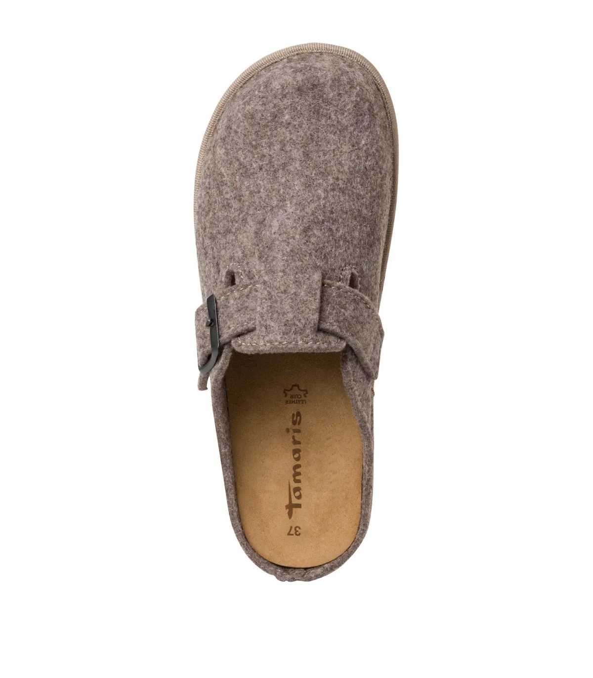 Tamaris Fabric Slippers Taupe 27505