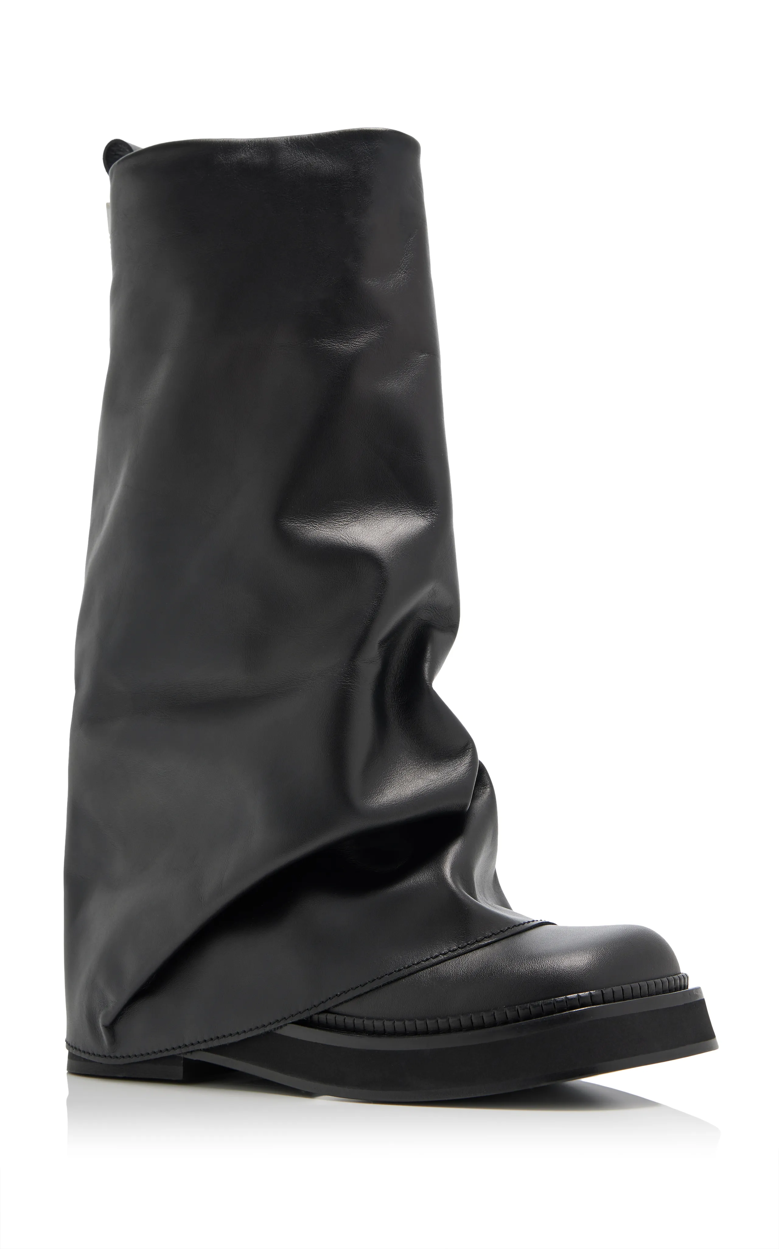 The Attico Robin Leather Combat Boots