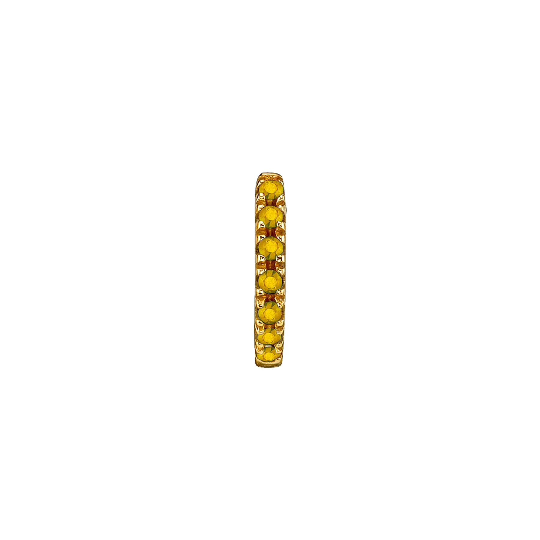 The Huggie -Yellow Sapphire / 14k Yellow Gold