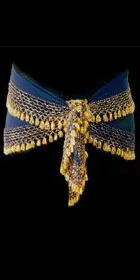 Triangle Fabric Beaded Sash