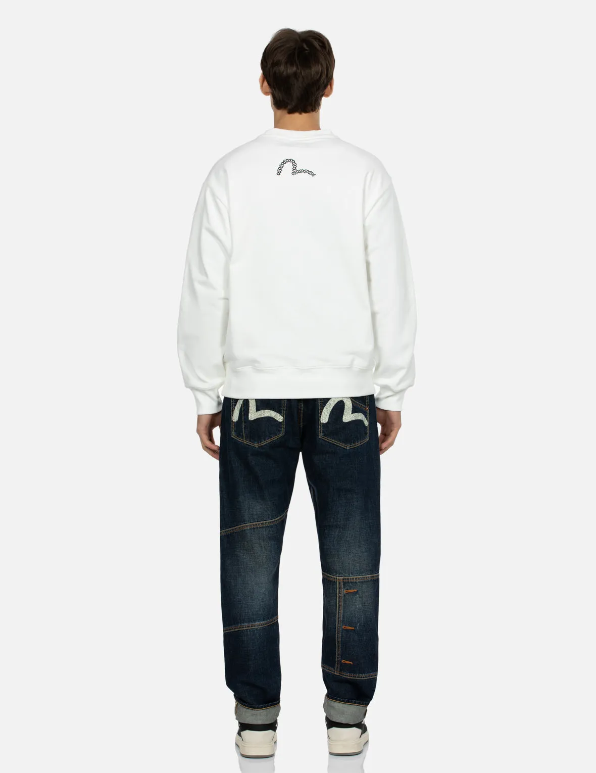 Triple Box Logo Print Relax Fit Sweatshirt