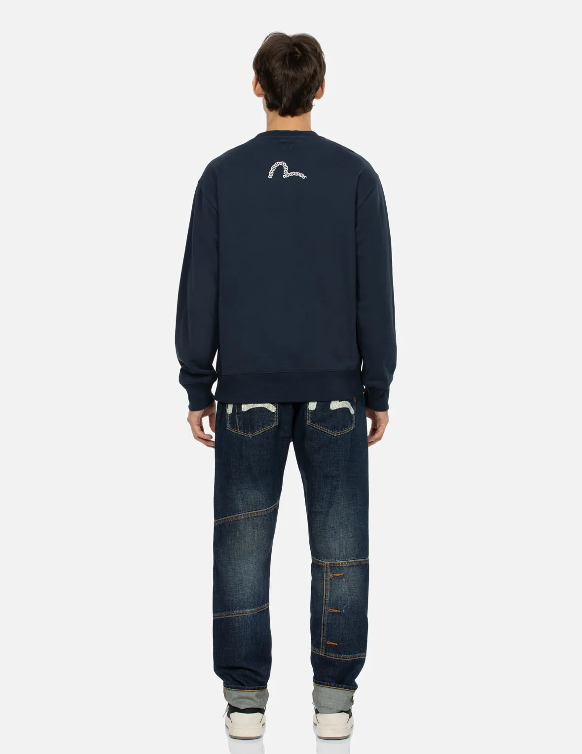 Triple Box Logo Print Relax Fit Sweatshirt