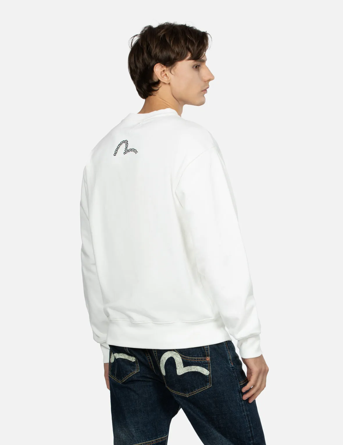 Triple Box Logo Print Relax Fit Sweatshirt