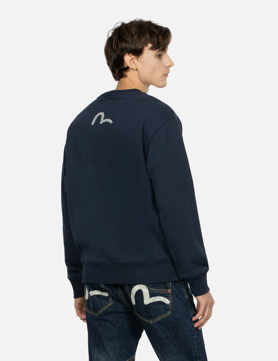 Triple Box Logo Print Relax Fit Sweatshirt