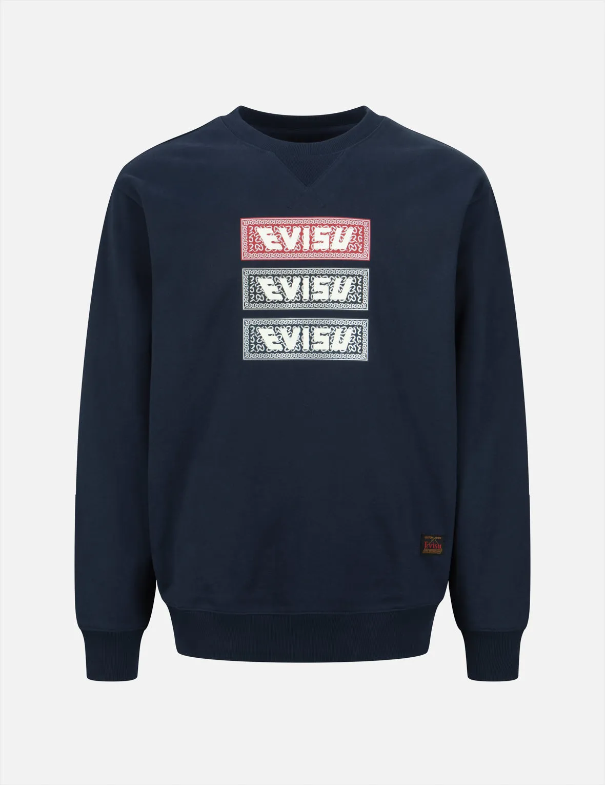 Triple Box Logo Print Relax Fit Sweatshirt