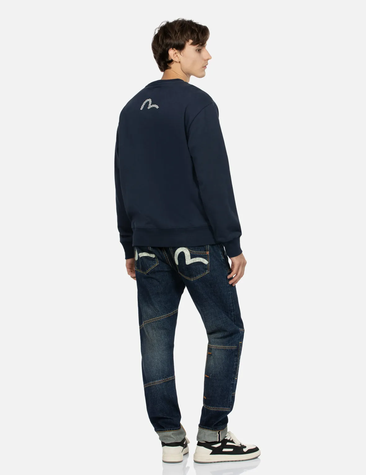 Triple Box Logo Print Relax Fit Sweatshirt