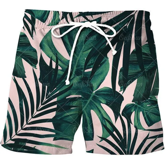 Tropical Beach Shorts For Men