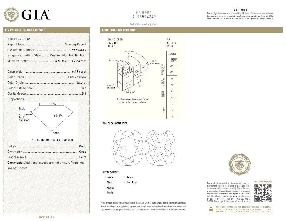 Two Tone Gold GIA Yellow & White Diamond Eternal Earrings