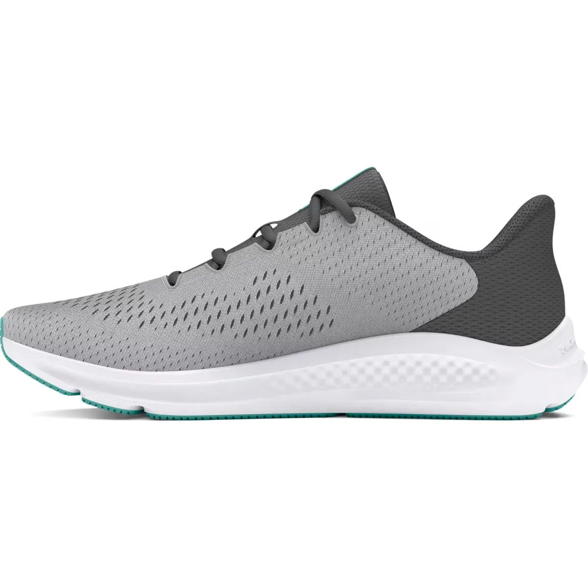 Under Armour Charged Pursuit 3 BL Running Shoes - Womens - Mod Grey/Castlerock/Radial Turquoise