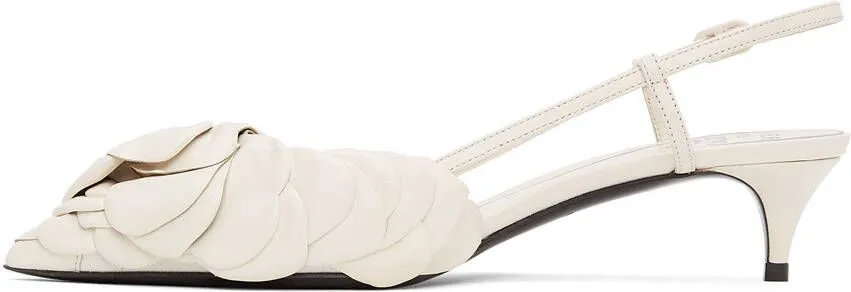 Valentino Garavani White 03 Rose Edition Atelier Petal Heels