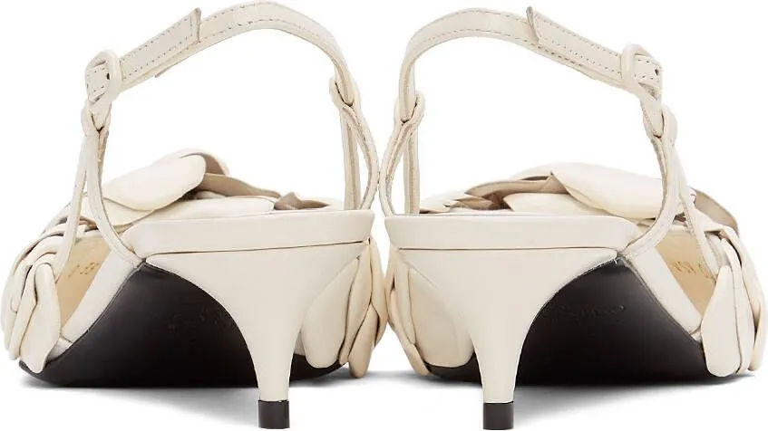 Valentino Garavani White 03 Rose Edition Atelier Petal Heels