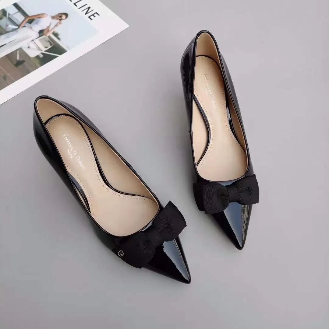 Viv Ribbon Pointed Heels