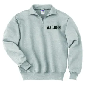 Walden Solid 1/4 Zip Embroidered Sweatshirt