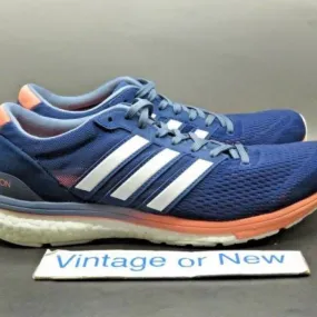 Women's adidas adizero boston 6 nobel indigo running shoes bb6418 sz 9