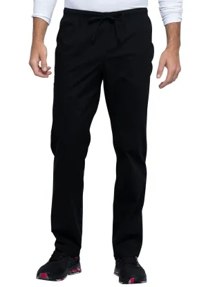 WORKWEAR Professionals Unisex Straight Leg Drawstring Pant in Black